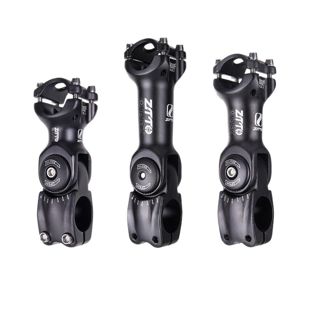 JIASHUNHE Bike Stem 1 Pcs Bicycle Parts MTB Road City Bike Adjustable Stem 31.8mm 25.4mm 60 Riser 90 110 130mm(25.4x130mm)
