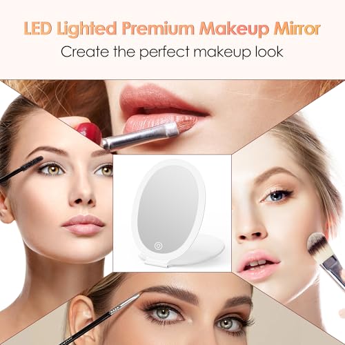 COSYGLOW Travel Makeup Mirror with Light Portable Mirror - image 6