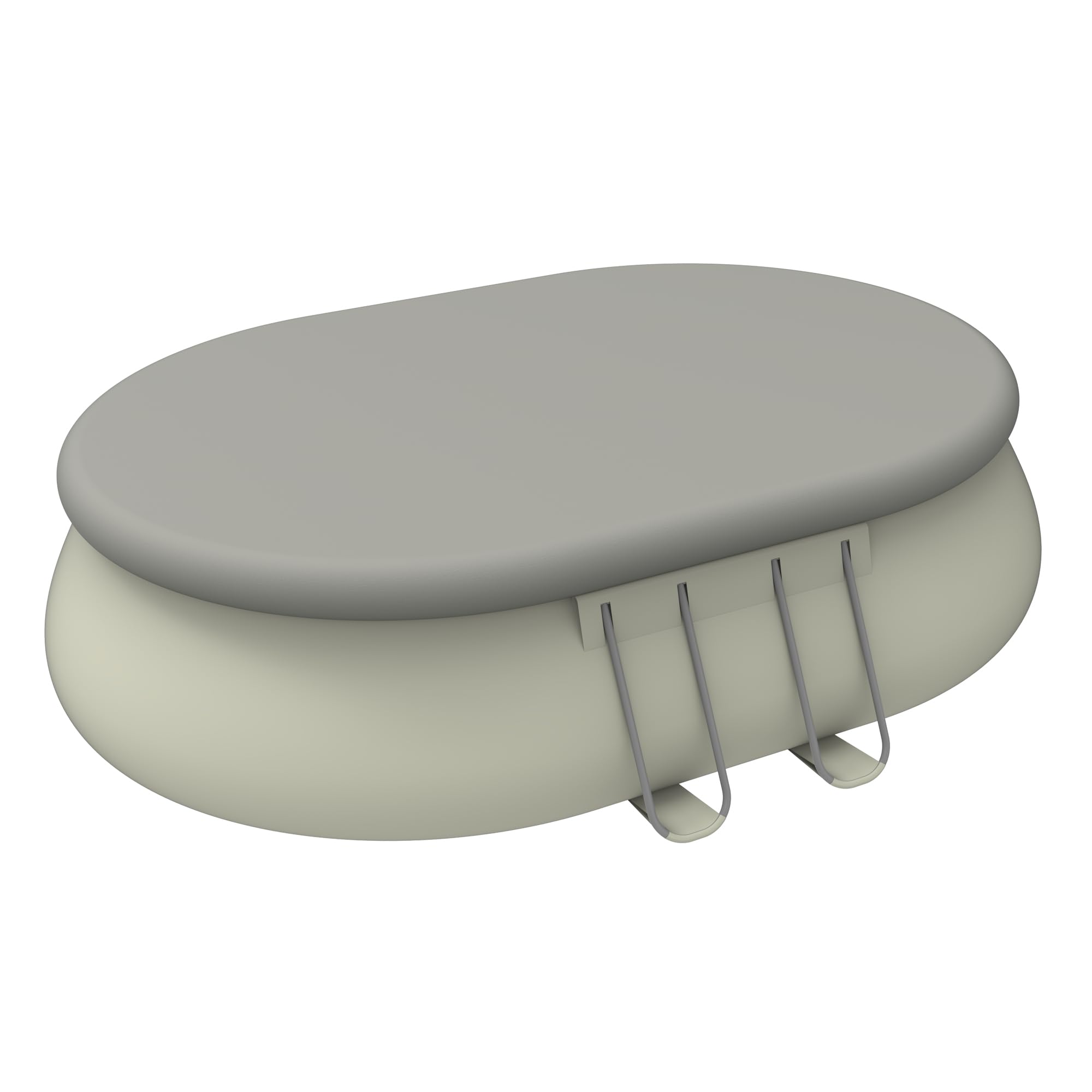 Avenli Piscine autoportante Ovale avec Structure, Gris 540x304x106 cm Gris