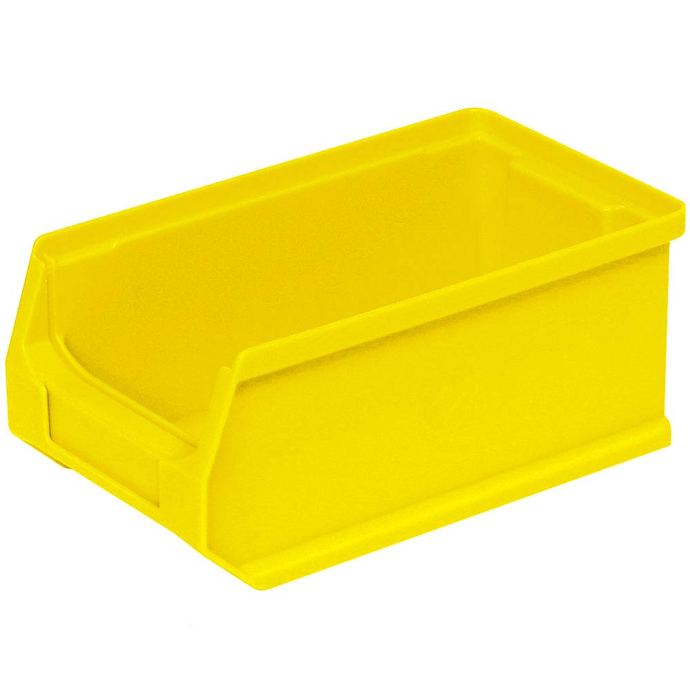 BRB Lot de 30 boîtes empilables transparentes de qualité industrielle, 3 tailles, 10 x LB5 jaune, 10 x LB4 rouge, 10 x LB3T bleu