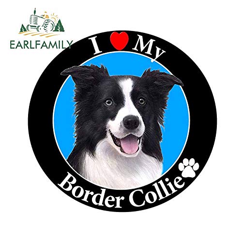 Preisvergleich Produktbild EARLFAMILY 13cm Für Border Collie Persönlichkeit Auto Aufkleber Wasserdichter Aufkleber DIY Custom Printing Windows Dekoration Für JDM SUV