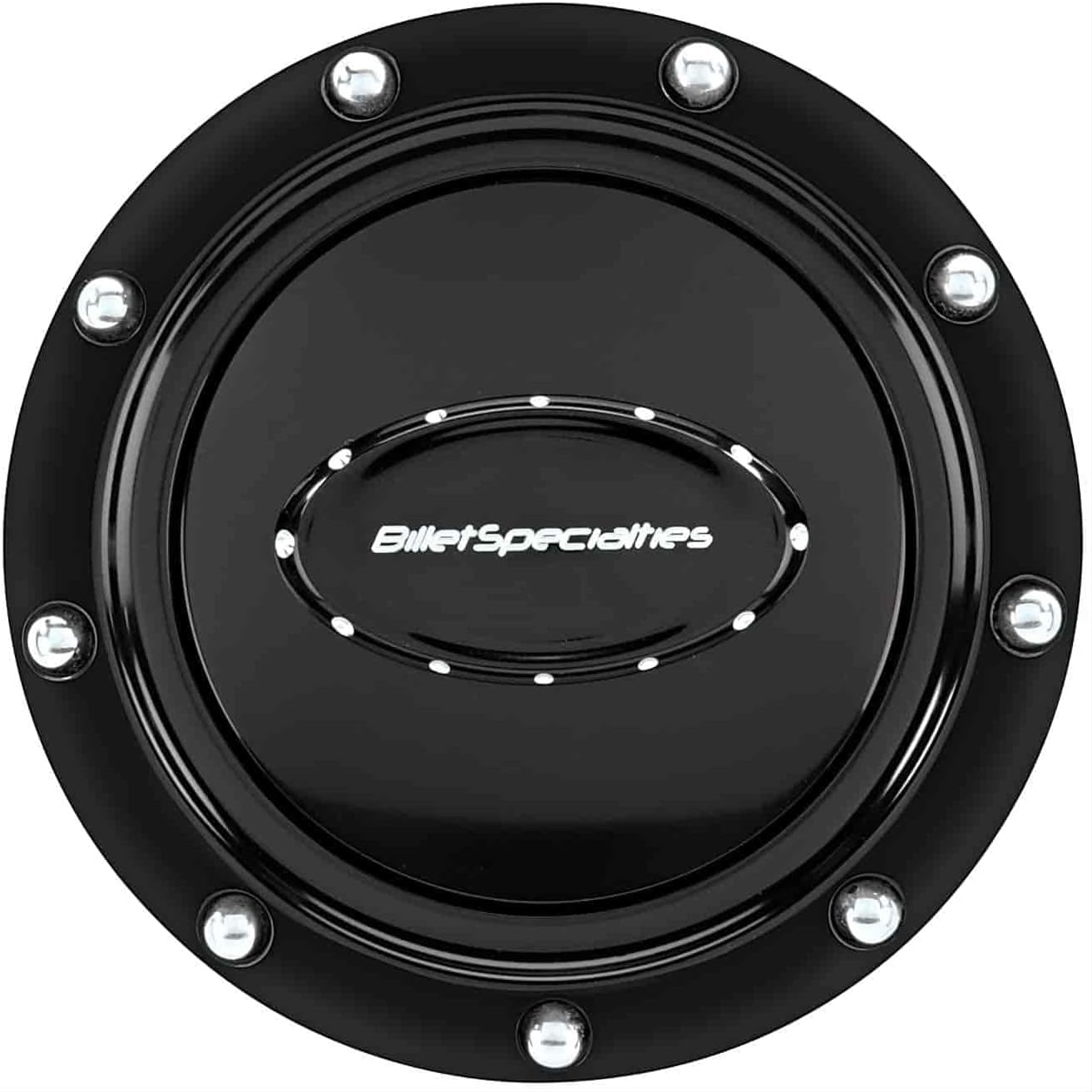 Billet Specialties 32719 Anodized Riveted Horn Button, Black