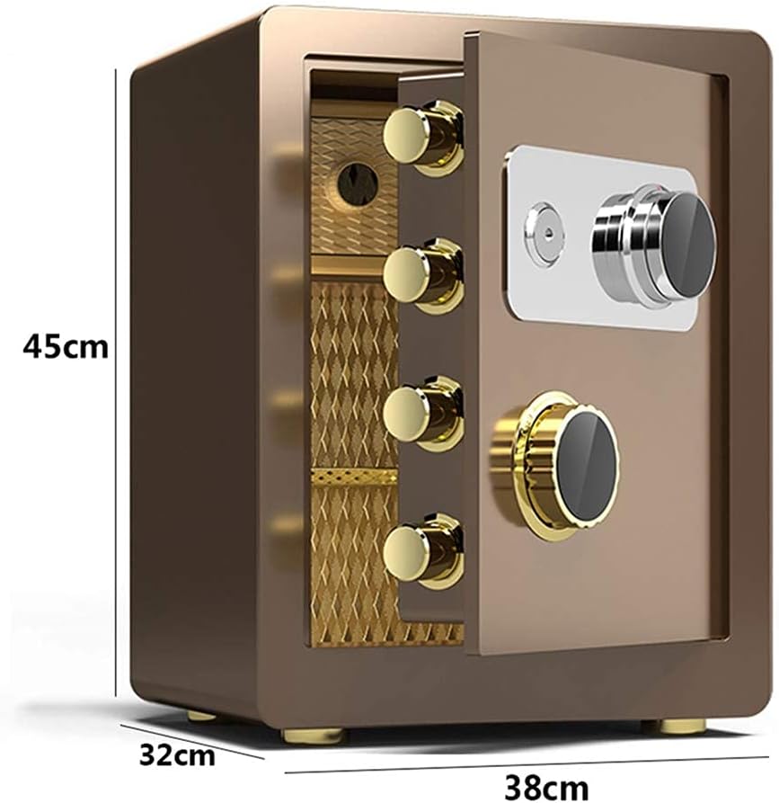 MXCERH s Mechanical Cabinet Large-Capacity File Storage Fire-Proof Anti-Theft and Anti-Drilling Home Hotel Office(25x35x25cm)