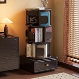 Profitez d'un confort ultime avec nos étagères noires rotatives, conçues avec une fonction à 360° pour un accès facile à vos livres et articles sous n'importe quel angle. Idéale pour les petits espaces et le rangement d'angle, cette solution d'étagère polyvalente améliore la nification tout en ajoutant une touche moderne à votre décoration. Parfait pour le salon, le bureau ou la chambre.