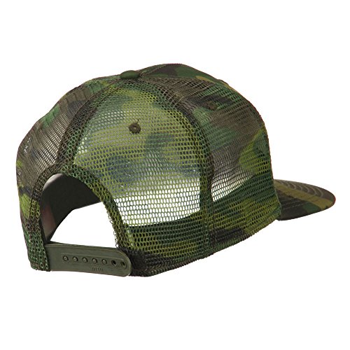 Otto Caps Camouflage Cotton Flat Bill Trucker Cap - Camo Osfm #TOP2