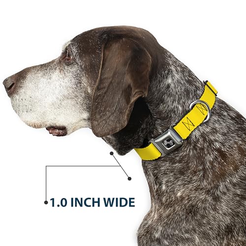 Collier de chien jaune et os en taille Medium réglable de 11 à 43 cm - 7