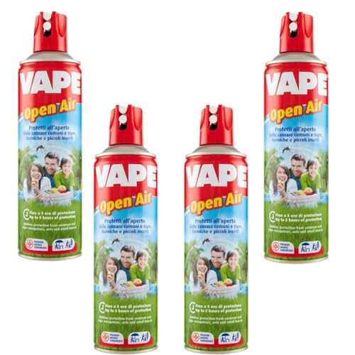 Vape Insetticida Repellente Spray Anti Zanzare, Vespe e Cimici (Vape Open Air, 4)