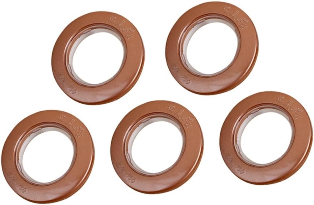 ABOOFAN 85pcs Strong Smooth Metal Curtain Hooks Plastic Shower Curtain Rings Grommets for Home Decor