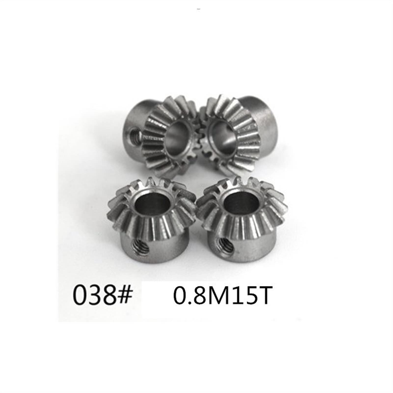 Engrenage Conique 0.8 Module 15 Dents – Acier Cuivre Transmission 90° – Alésage 3mm 4mm 5mm 6mm 6.35mm – Pièce Mécanique Robuste Pour Axe Entraînement