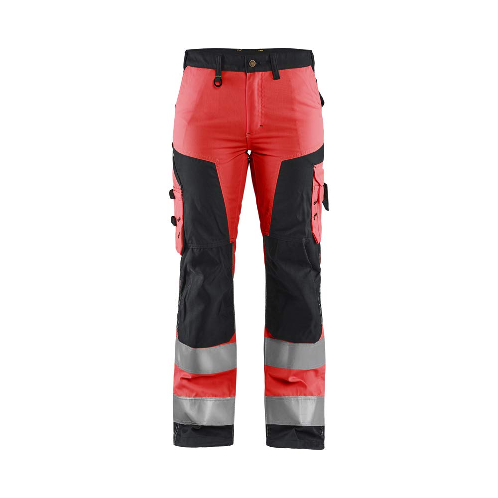 Blaklader 715518115599D20 - Pantaloni da lavoro da donna, senza tasche per attrezzi, colore: Rosso/​Nero, taglia D20