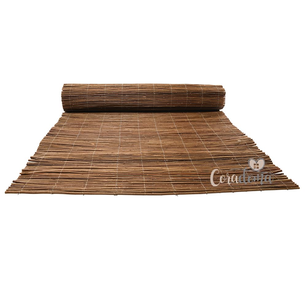 Weidenmatte Sichtschutz 175x500cm | Sichtschutzmatte aus Weide für Balkon, Garten und Terrasse | natürlicher Zaun Sichtschutz Balkonsichtschutz Lärmschutz Windschutz