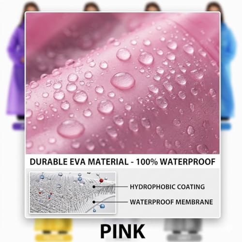 Image of Waterproof Women's Raincoat with Hood Lightweight Full Coverage Rain Wear for Monsoon Season | Jacket ||