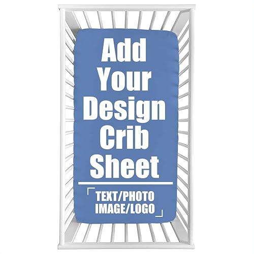 Sábana bajera personalizada para cuna, diseña el nombre propio de tu bebé y el texto del logotipo, cubrecolchón portátil personalizado para cuna