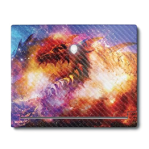 Image of MightySkins Carbon Fiber Skin Compatible With Alienware X16 R1 (2023) Full Wrap Kit - Dragon Nebula | Protective, Durable Textured Carbon Fiber Finish | Easy To Apply & Change Styles | Made in the USA