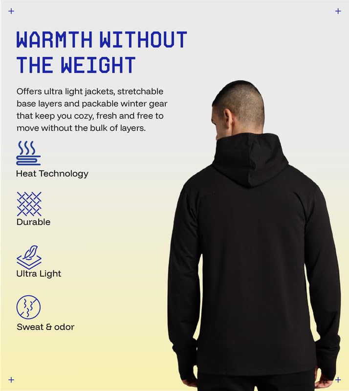 Image of BLUE TYGA Anti-AC Thermal Jacket Pro - Winter Jacket with Ultra-Lightweight HeatTrap Technology for Office, Flight, Travel & Indoor Cold Weather