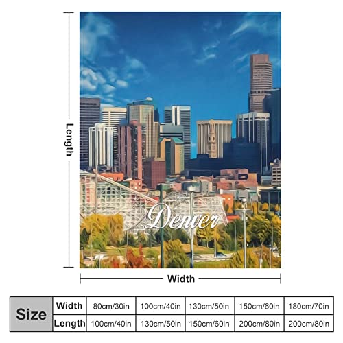 Couverture paysage urbain imprimé 3D, cadeau idéal famille