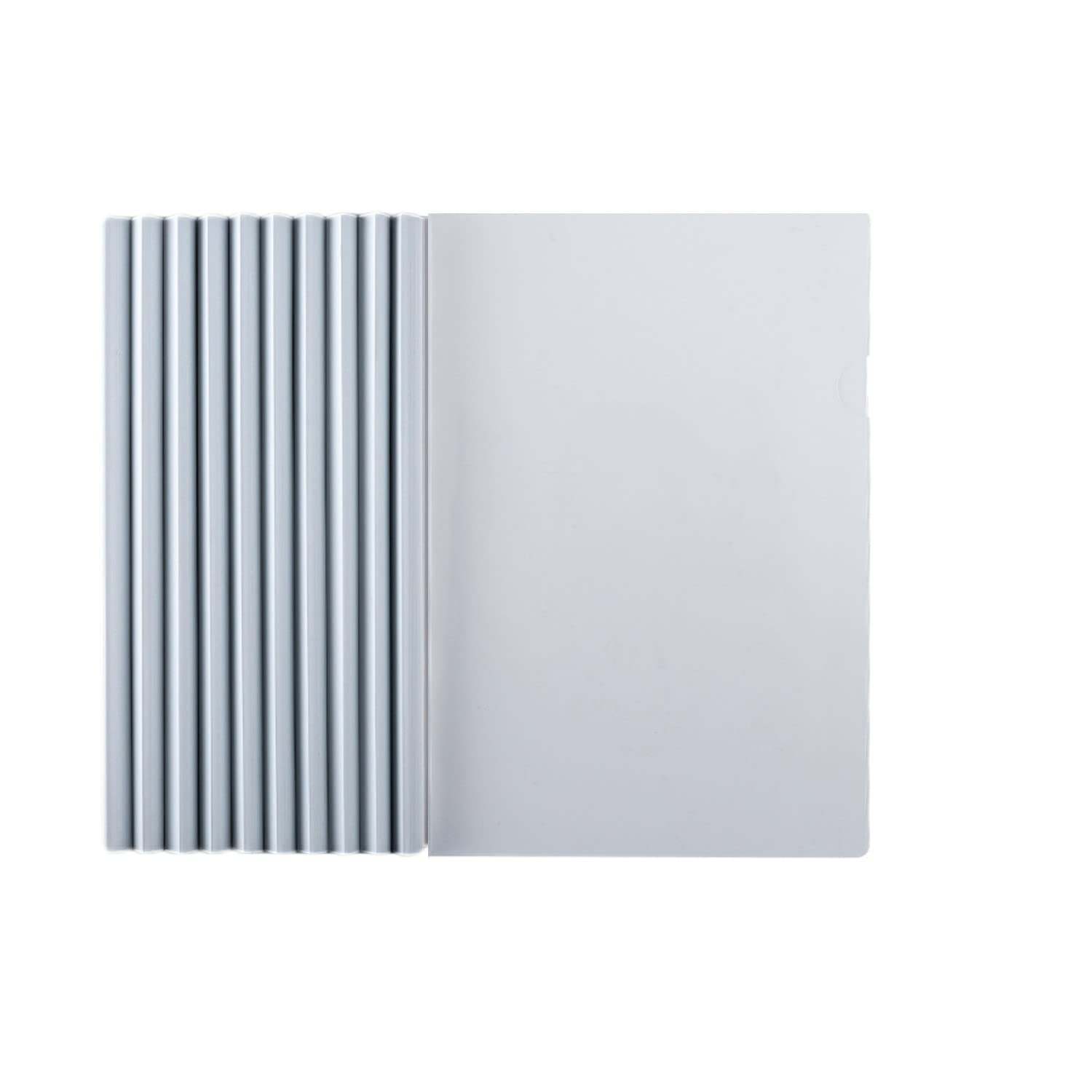 レールファイル a4厚とじa4 ファイル10冊セット130ページ書類を綴じるスライド ファイル製本ファイルクリアファイル収納ホルダー書類分類クリアファイル a4プレゼン資料会議 ビジネス セミナー 資料収納 書類ケース (ホワイト,クリアカバー付き10点)