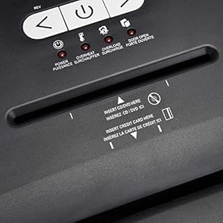 Amazon Basics 18 Sheet Cross Cut Paper, CD, and Credit Card Shredder with 6 Gallon Bin, 30 Minutes Continuous Run Time, Black