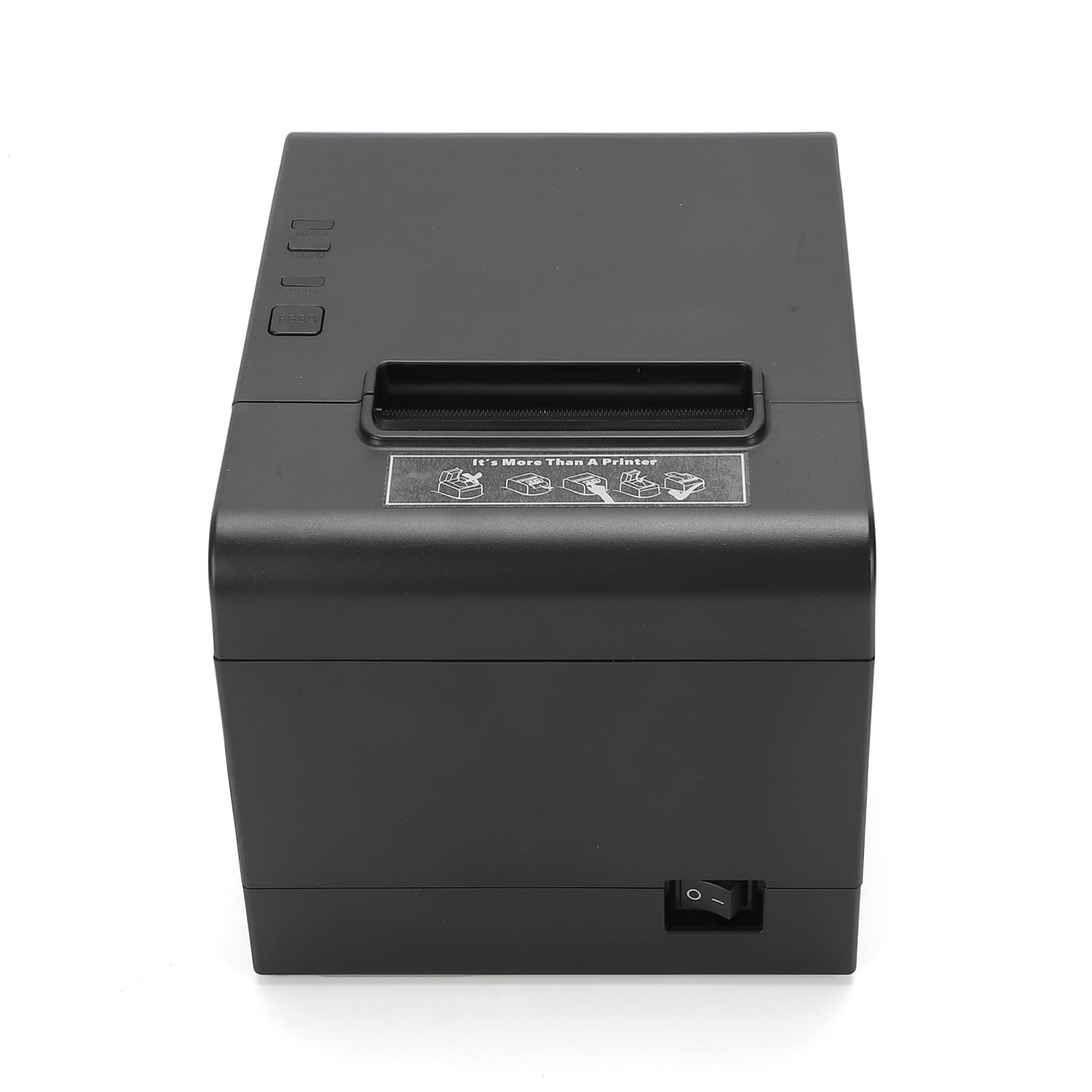 Bisofice Impresora térmica de recibos de 80 mm, impresora de recibos POS compatible con corte automático, ESC/POS, (260 mm/s, USB +WiFi)