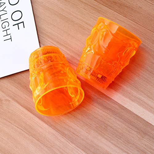 DOITOOL 4 peças de copos de caveira de Halloween com copos de bebida luminosos e divertidos para fes