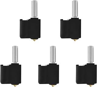 Original Flsun SR Super Racer Hotend Kit with 0.4mm Nozzle for SR 3D Printer Hot End Kit with Silicone Sock Heatbreak Throat Tube Heater Block (5 Pcs)