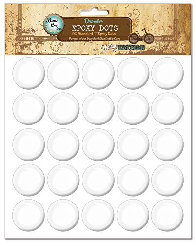 BCI CraftsBottle Cap Epoxy Vintage Collection Dots 1-inch 50 kg Round