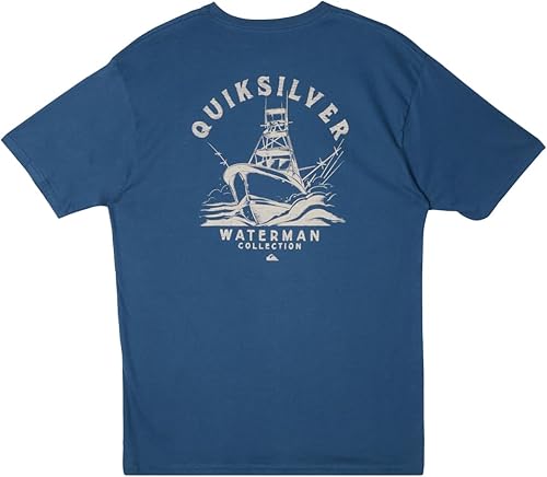 Quiksilver Camiseta de manga corta Heading Out Ensign Azul XL, Azul (Ensignd Blue)