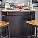 homestyles Americana Black Kitchen Island