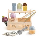 【Mobile Eisdiele】Machen Sie Eis mit verschiedenen Aromen und legen Sie tägliche Verkaufspreise fest. Unser Spielzeugset ist mit kompletten Werkzeugen ausgestattet, egal ob Eis, Kegel oder Eisbällchen, wir glauben, dass sie von unserem Dessertkoch leicht gehandhabt werden können.