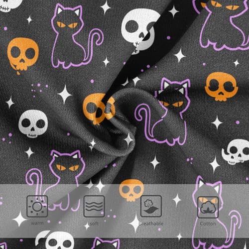 Girls Underwear Soft Cotton Halloween Skull Cat Kids Panties in Sizes 2/3t, 4t, 5t, 6 and 83
