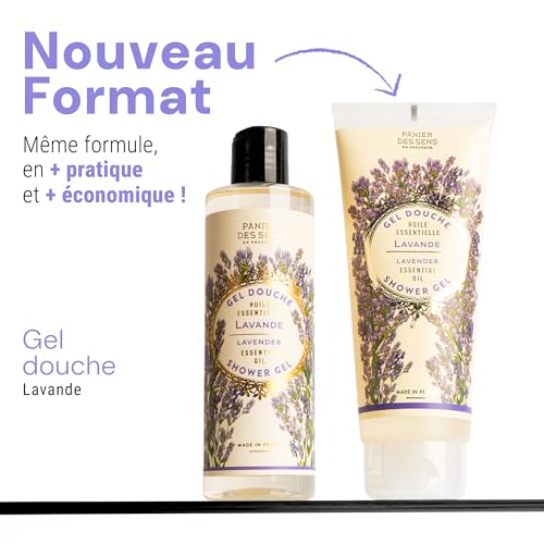 Image of Panier des Sens Lavender Body Wash, French Shower Gel, 6.8 fl oz | Vegan Body Wash | 96% Natural-Origin Ingredients | Gentle Daily Cleansing | Long-Lasting Fragrance | Soft Skin Feel
