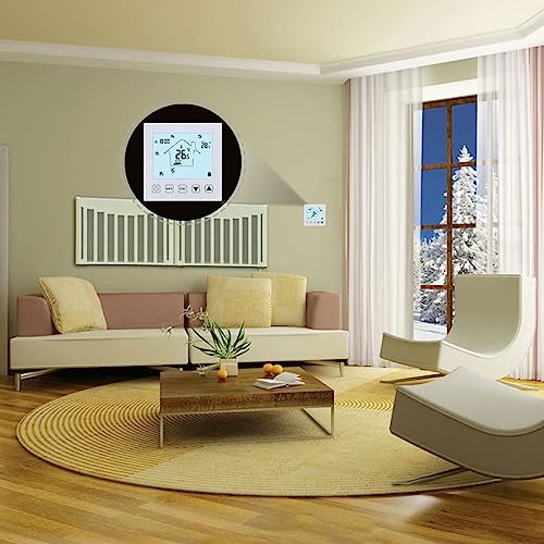 Thermostat de chauffage au sol intelligent Walmeck tactile - 8