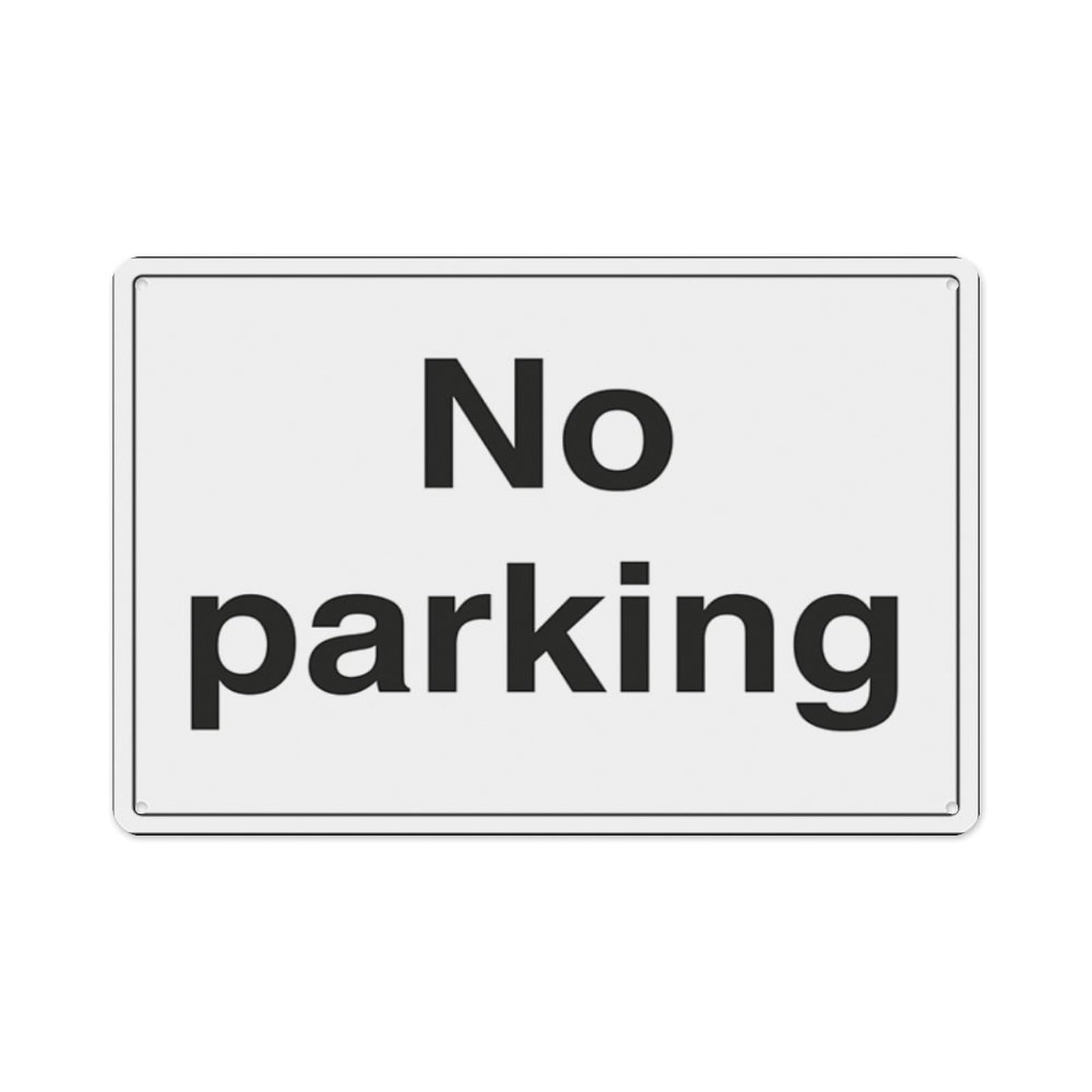 peiyeety No Parking Aluminum Tin Warning Signs For Home Outdoor Garden 8X12 Inches