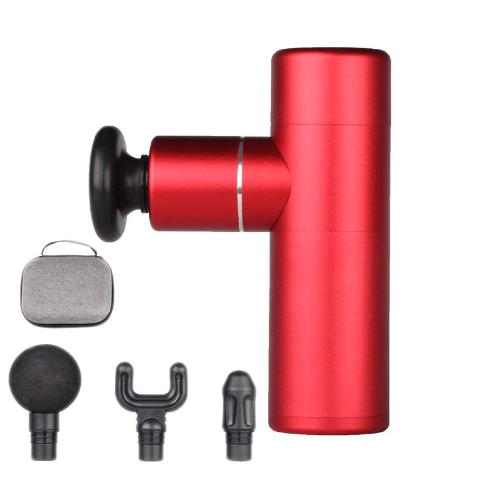 Pistolet mięśniowy do łagodzenia napięcia mięśni, pistolet mini powięzi, przenośny masażer mięśni-czarny B, masażery perkusyjne do mięśni (czerwony)