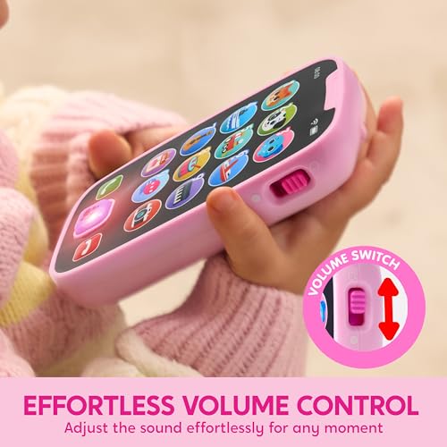 JOYIN Kids Learning Phone and Remote Toy, Pink Smartphone Toys with Music for Infants, Kids, Holiday Stocking Stuffers, Birthday Gift for Girls - Image 3