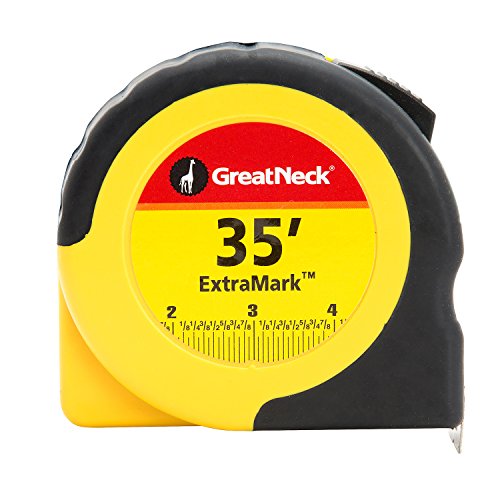 GreatNeck 95010 35 Ft. x 1 Inch ExtraMark Tape Measure