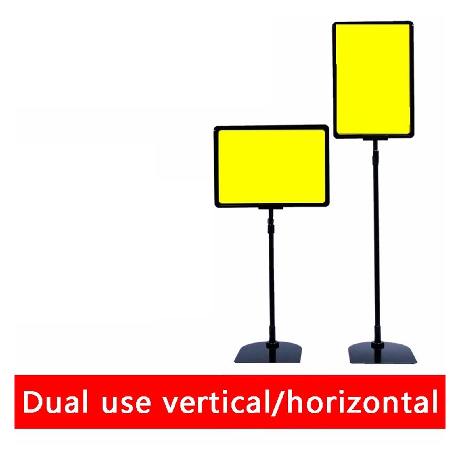 Supporto Per Poster Dpoppia Faccia Espositori da pavimento A4 A5 for poster, etichette pubblicitarie, espositore con morsetto for prezzi supermercato(A4-297x210mm)