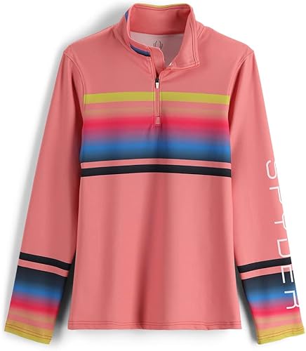 Spyder Cuello en T con media cremallera para mujer