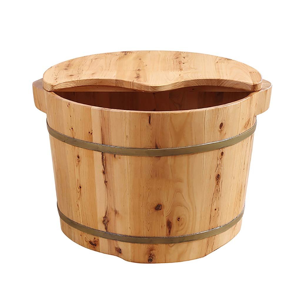 Bassin de bain de pieds en bois noble sculpté pour sauna traditionnel