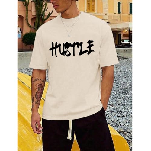 Oversized Graphic Tshirts for Men Streetwear Vintage Letter Shirt Inspirational Motivational Positive Cotton Shirts4