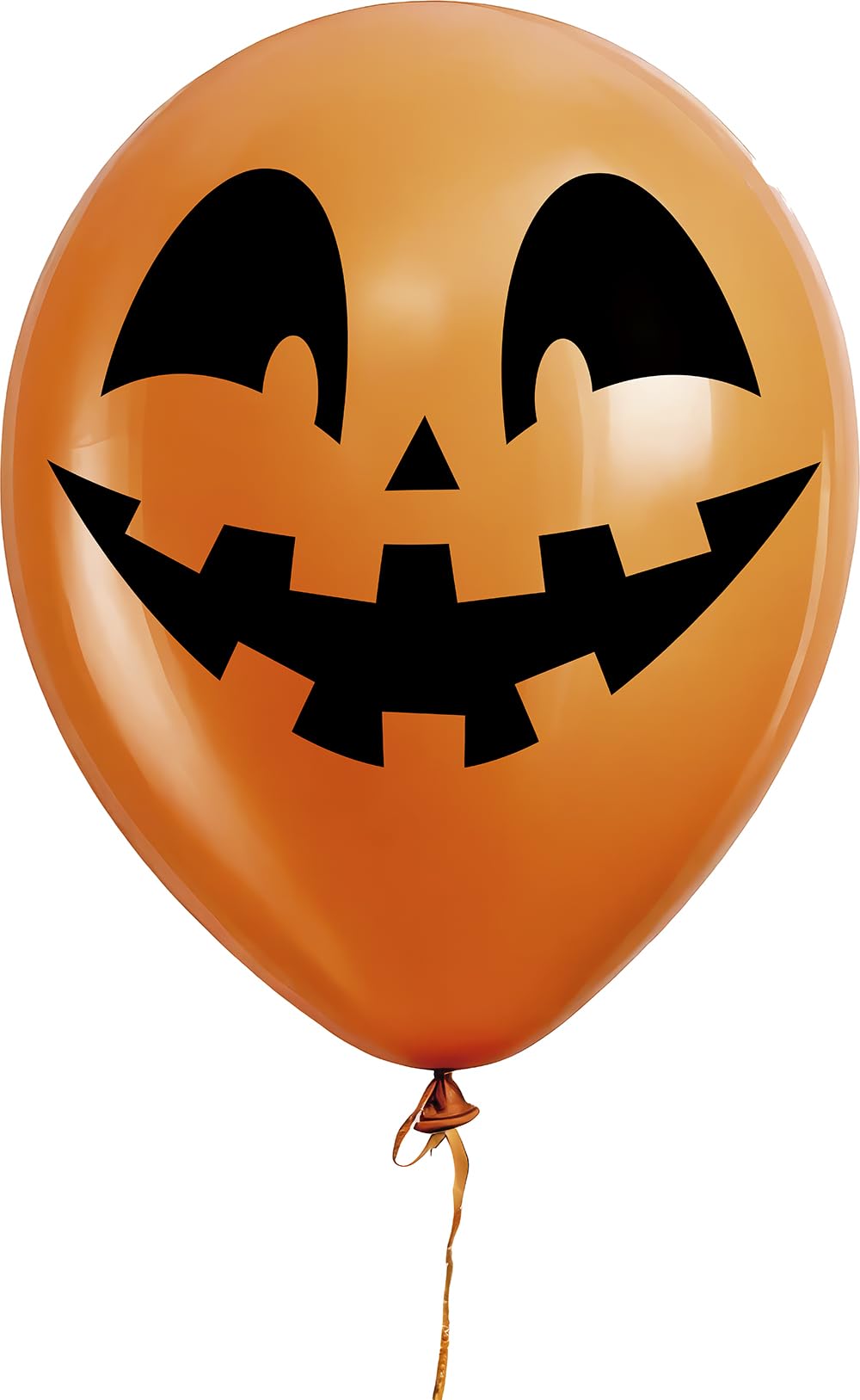 FIESTAS GUIRCA | 10 Pumpkin Face Balloons (30 cm) - Halloween and Fancy Dress Party Decorations - Ideal for Celebrations and Themed Events - Orange and Black