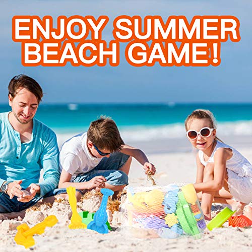 image for Scientoy Beach Toys, 19 Pcs Sand Toys Set, Summer Outdoor Sandbox Toys