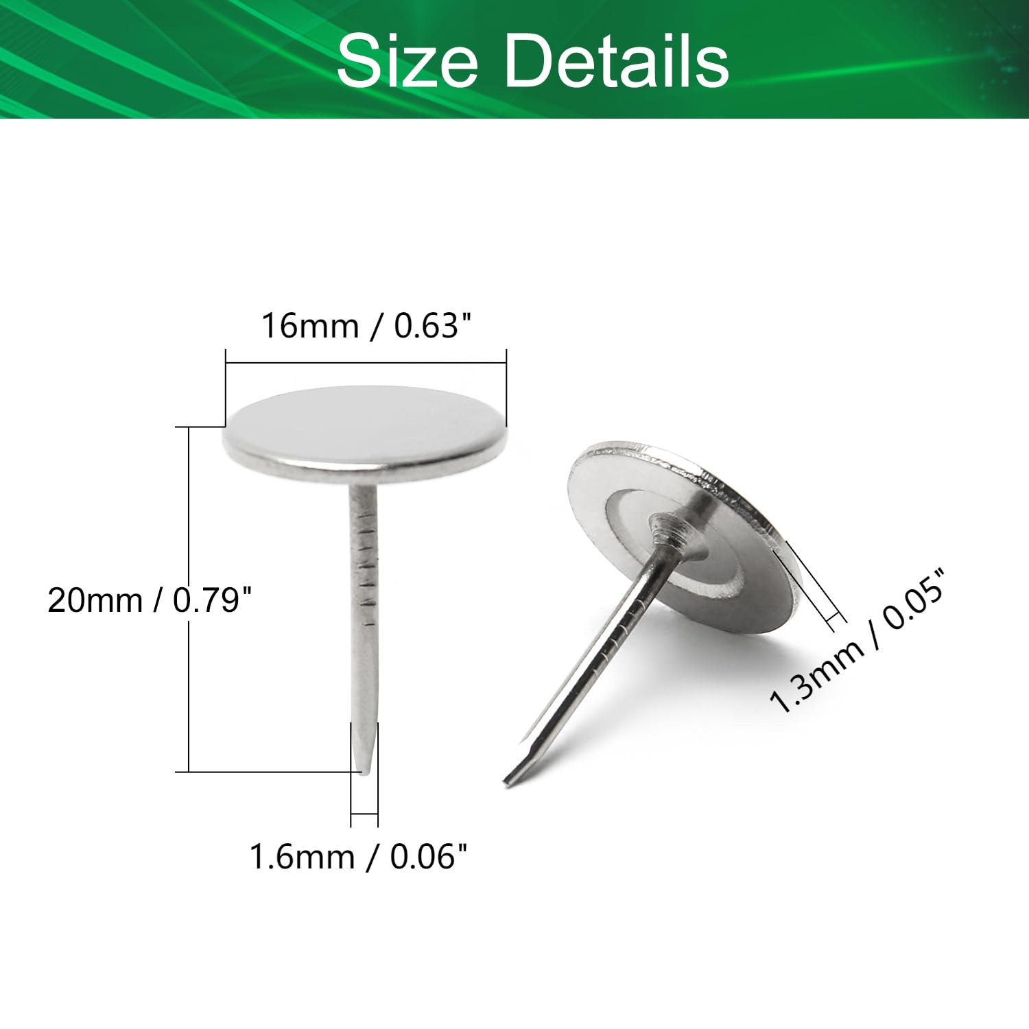 25 Pack 1.25 Inch Large Round Head Clavos Decorative Nails – Sealed Rusted – Rustic Round Fasteners for Farmhouse Shutter, Faux Wood Beams, Barn Door, Shutters, and Gates – Ornamental Wood Accent