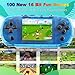 16 Bit Handheld Game Console for Kids Preloaded 100 Retro Video Games, Portable Gaming System Rechargeable Battery 3.2