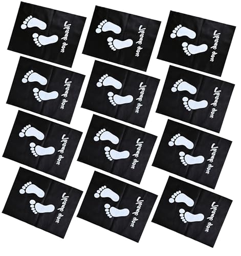 Image of Biowaste Solution Washable Car Foot Mat - Reusable Alternative to Paper Mats | Made in India | Universal Fit for Cars, SUVs, Cabs & Buses - (Pack of 12)