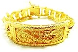 Dragon Thai Gold Plated Bangle 24k Thai Baht Yellow Gold Filled Men's Bracelet 7.5,8.5,9 Inch 70 Gra
