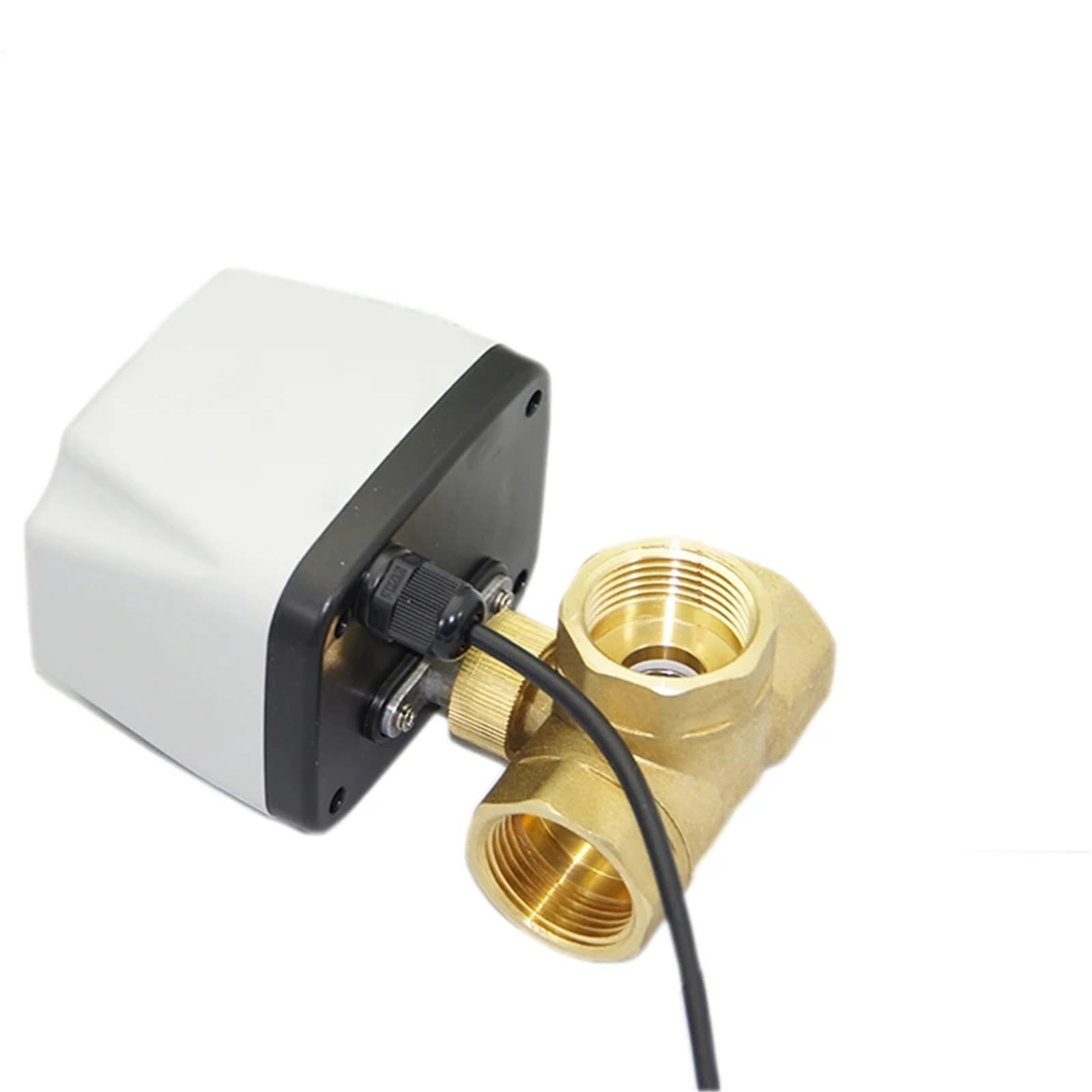 Valvola a sfera motorizzata impermeabile a tre vie da 1/2", 3/4", 1", 2", in ottone, a tre fili, a due controlli(2",L TYPE_220AC_CR03)