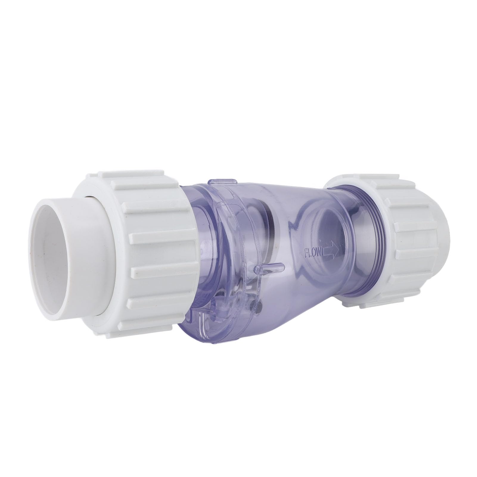 Válvula de retención para piscina Ainoli, válvula de retención transparente profesional para piscina de 1,5 pulgadas, equipo para piscina