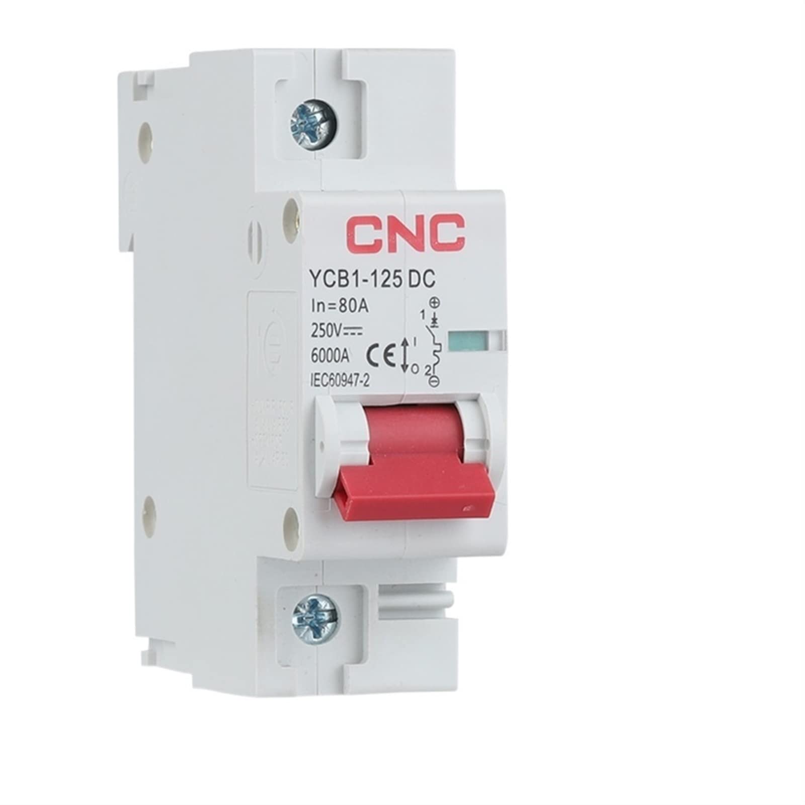 AVSBBYEPS YCB1-125DC 1P MCB Mini Circuit Breaker DC250V 500V Solar Energy Photovoltaic DC 80A/100A/125A