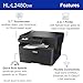 Brother HL-L2480DW Wireless Compact Monochrome Multi-Function Laser Printer with Copy and Scan, Duplex, Mobile, Black & White | Includes Refresh Subscription Trial(1), Works with Alexa